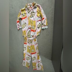 Violet Sky Multicolor Patterned Pajama Set